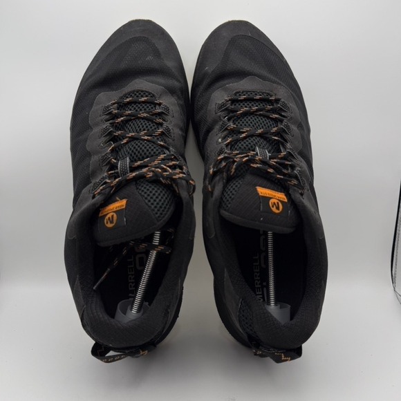 Merrell Moab Speed GTX Waterproof Trail Running Shoes Black Orange Mens 14 Wide - Picture 5 of 10